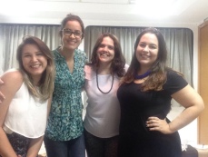 Grupo de Supervisão ElaBora, com as psicólogas Monalisa, Michelle e Priscilla (2018)